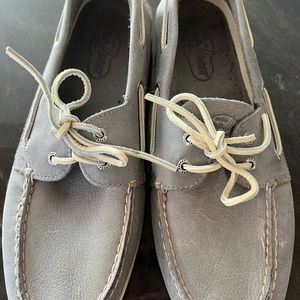 Sperry Top-Sider 2 Eye Boat Shoe Gray  SIZE 12